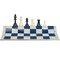 WE Games Best Value Tournament Chess Set - Plastic Staunton Chess Pieces and Roll-Up Vinyl Chess Board